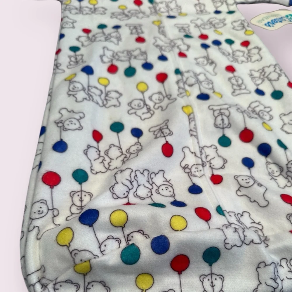 NWT Vintage Carter's Baby Bear And Balloon Sleep Sack One Size Up To 20 lbs
